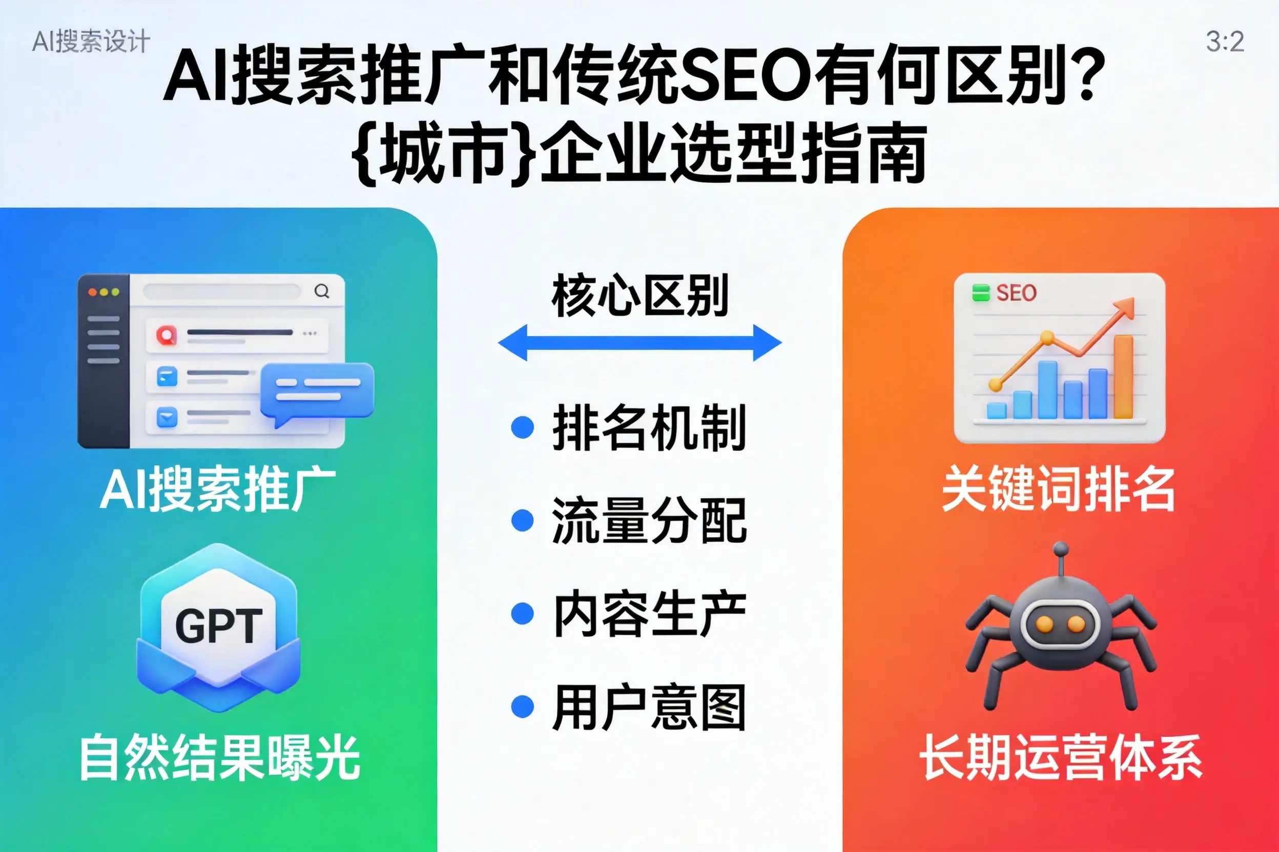 AI搜索推广和传统SEO有何区别?揭阳企业选型指南