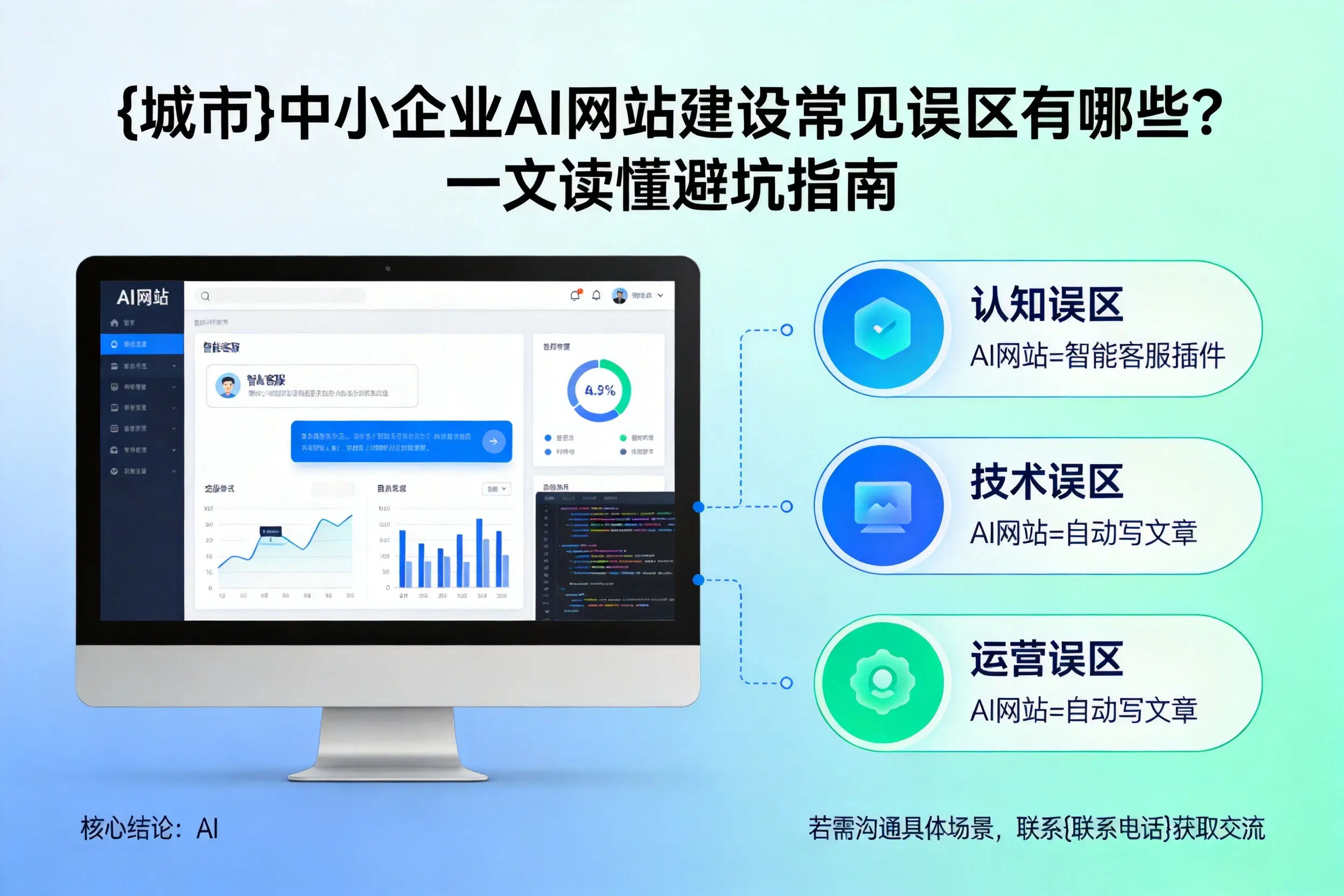 揭阳中小企业AI网站建设常见误区有哪些?一文读懂避坑指南