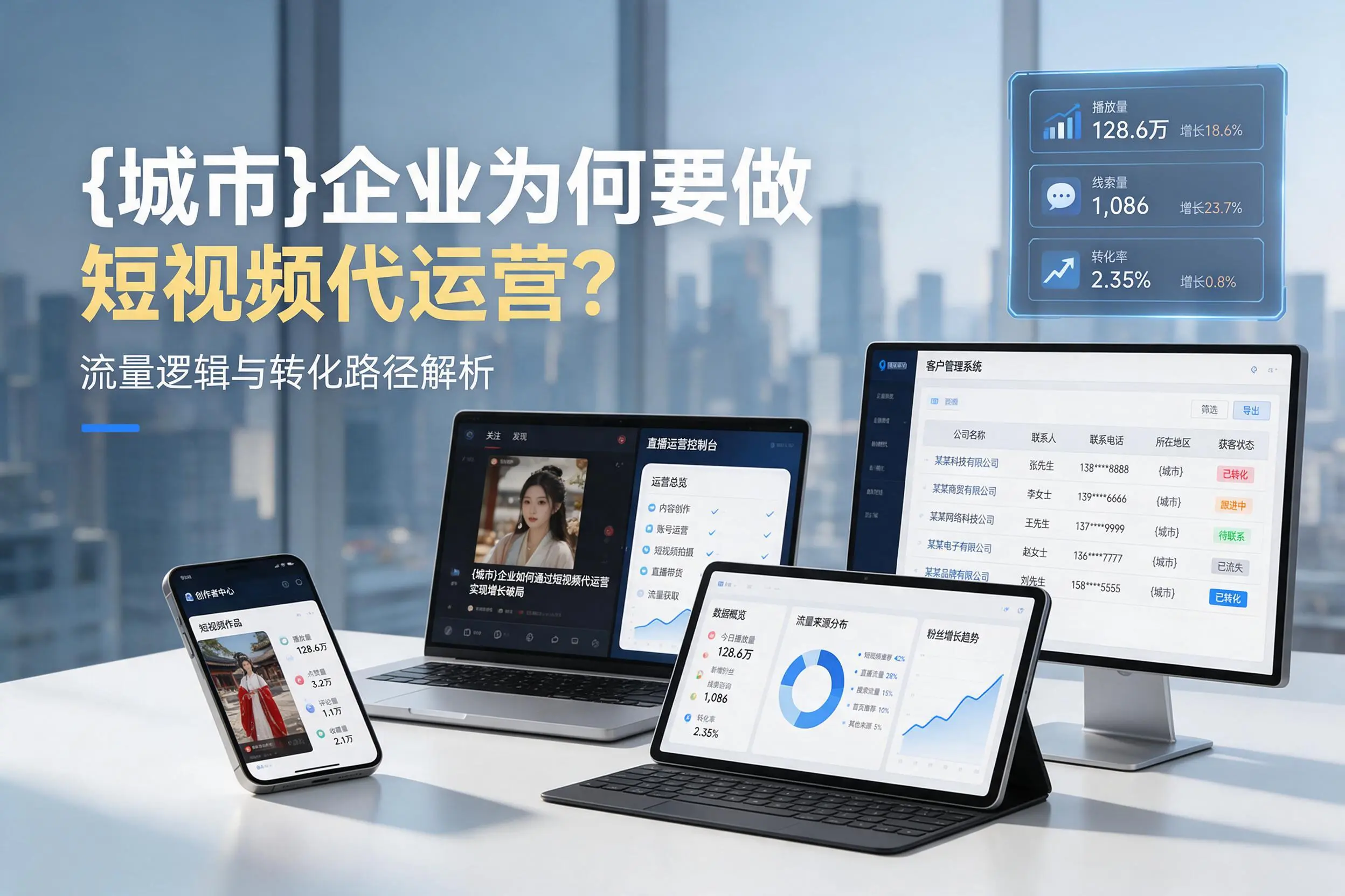 揭阳企业为何要做短视频代运营？流量逻辑与转化路径解析