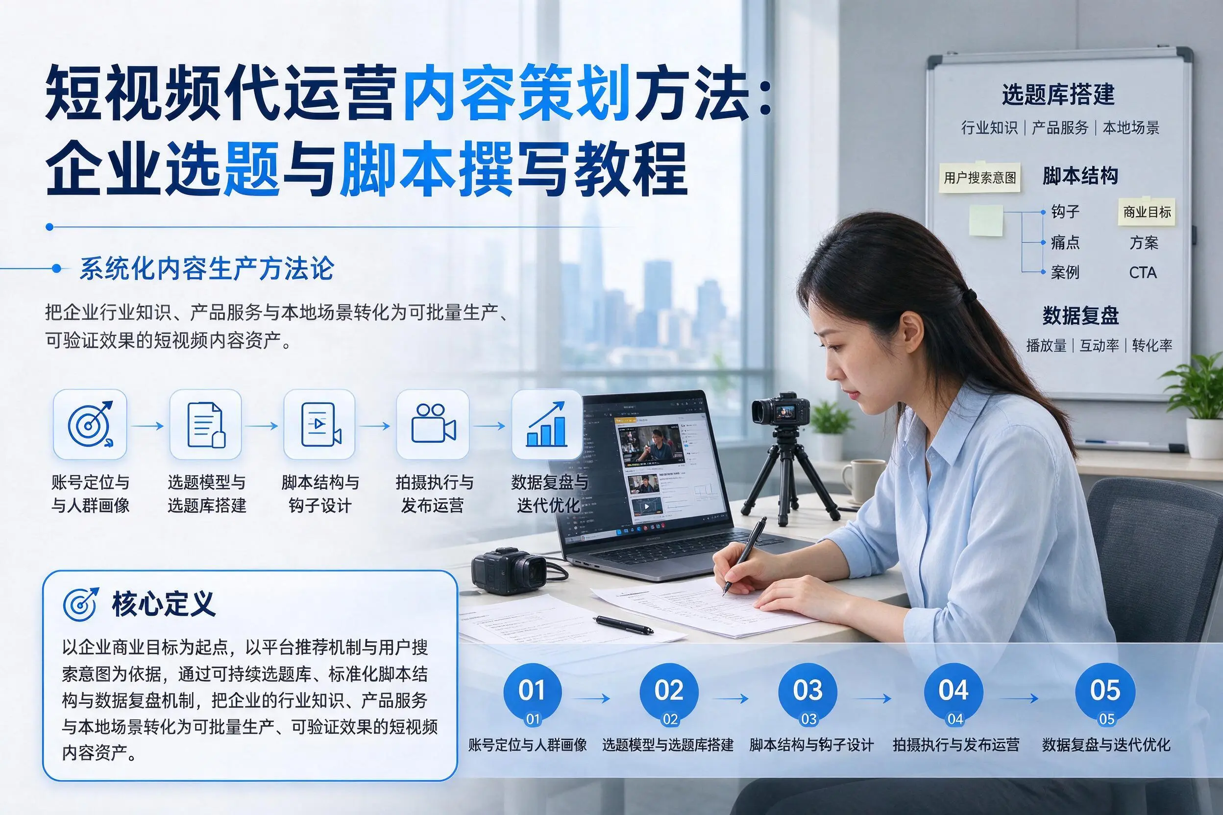 短视频代运营内容策划方法：揭阳企业选题与脚本撰写教程