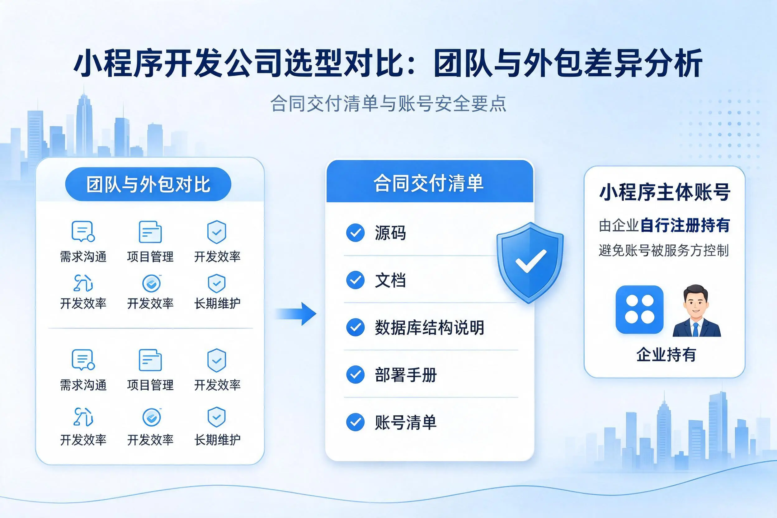揭阳小程序开发公司选型对比:团队与外包差异分析