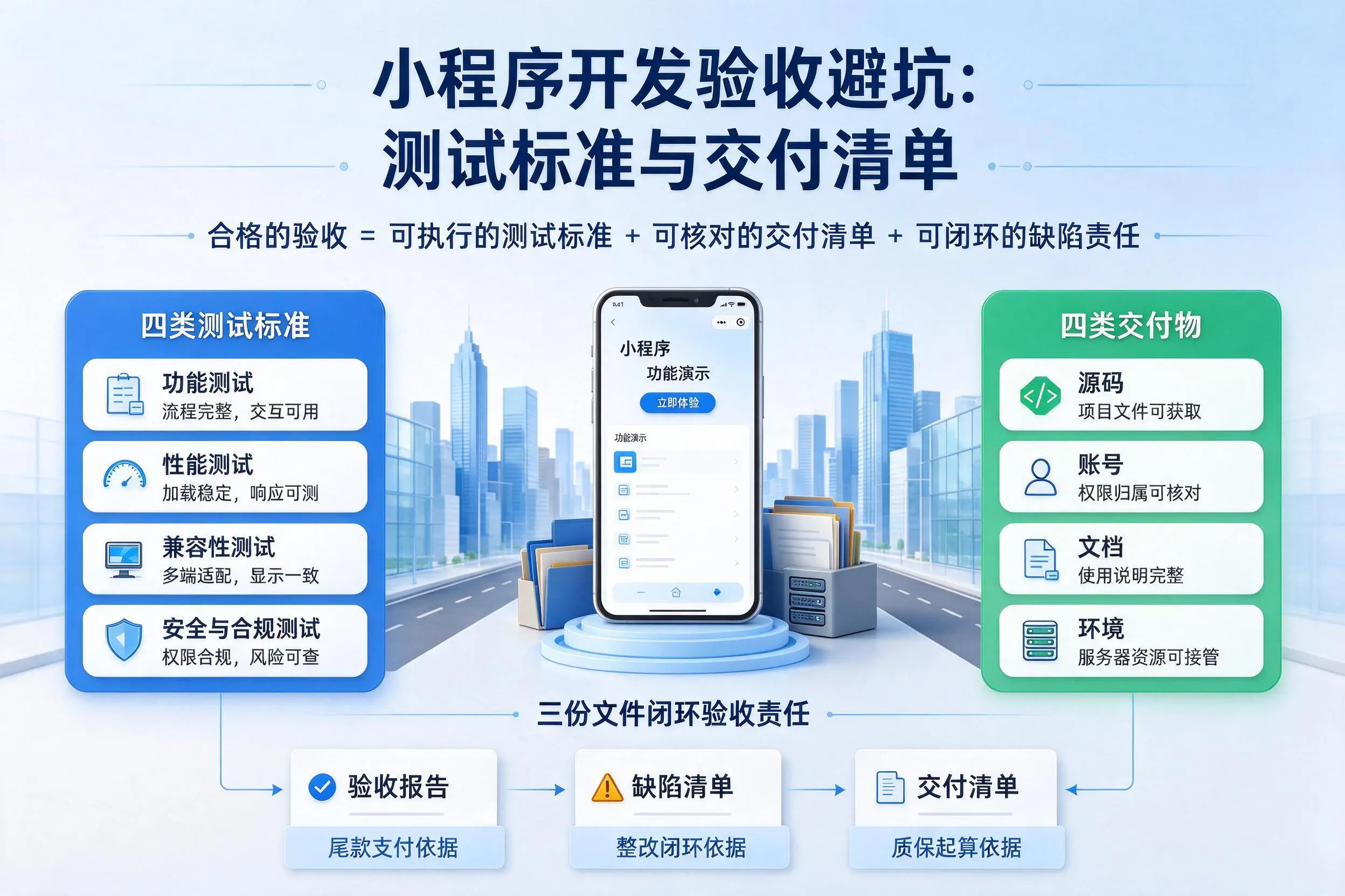 揭阳小程序开发验收避坑：测试标准与交付清单