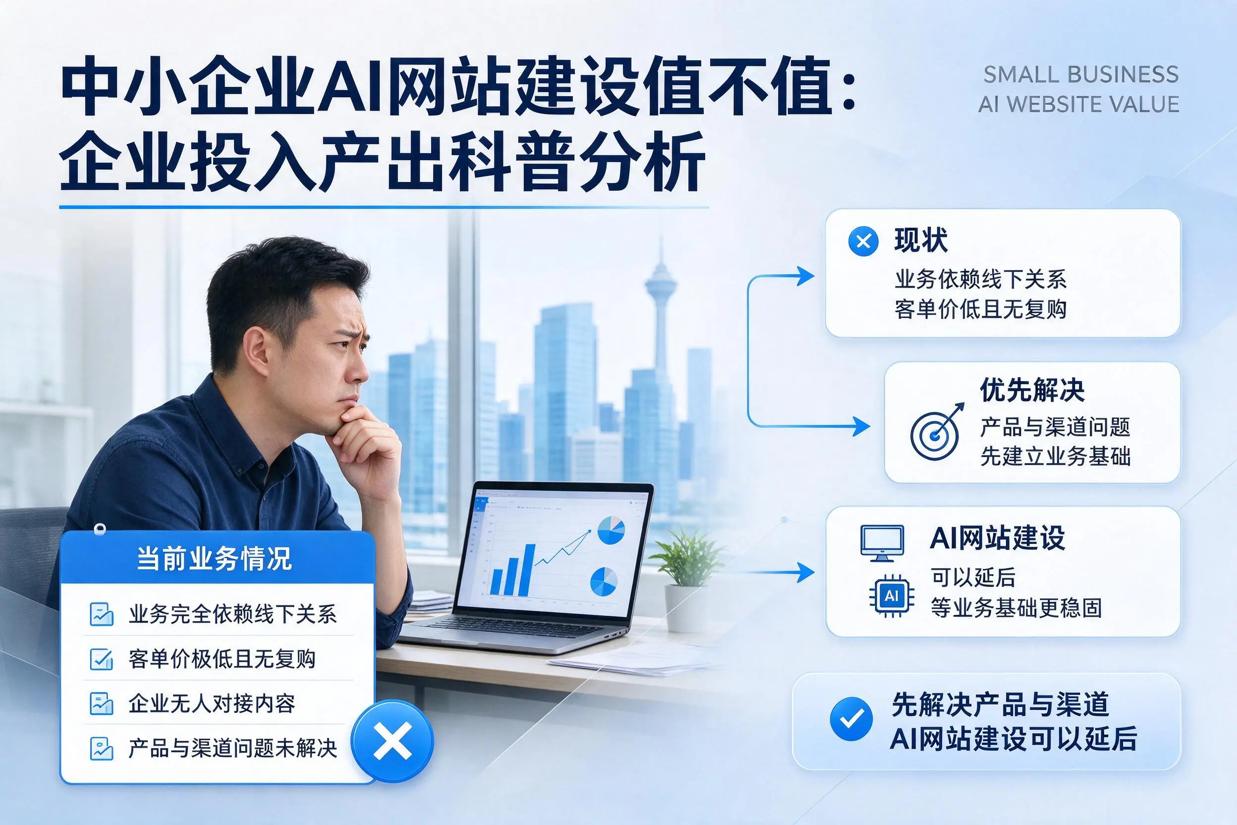 中小企业AI网站建设值不值：揭阳企业投入产出科普分析