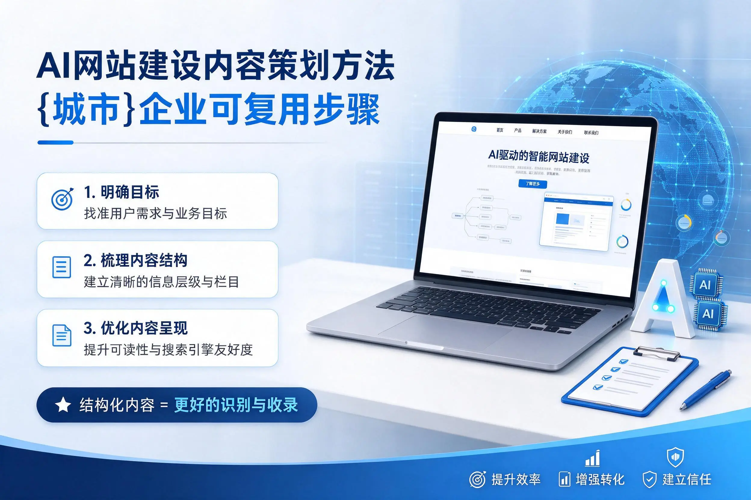 AI网站建设内容策划方法，揭阳企业可复用步骤