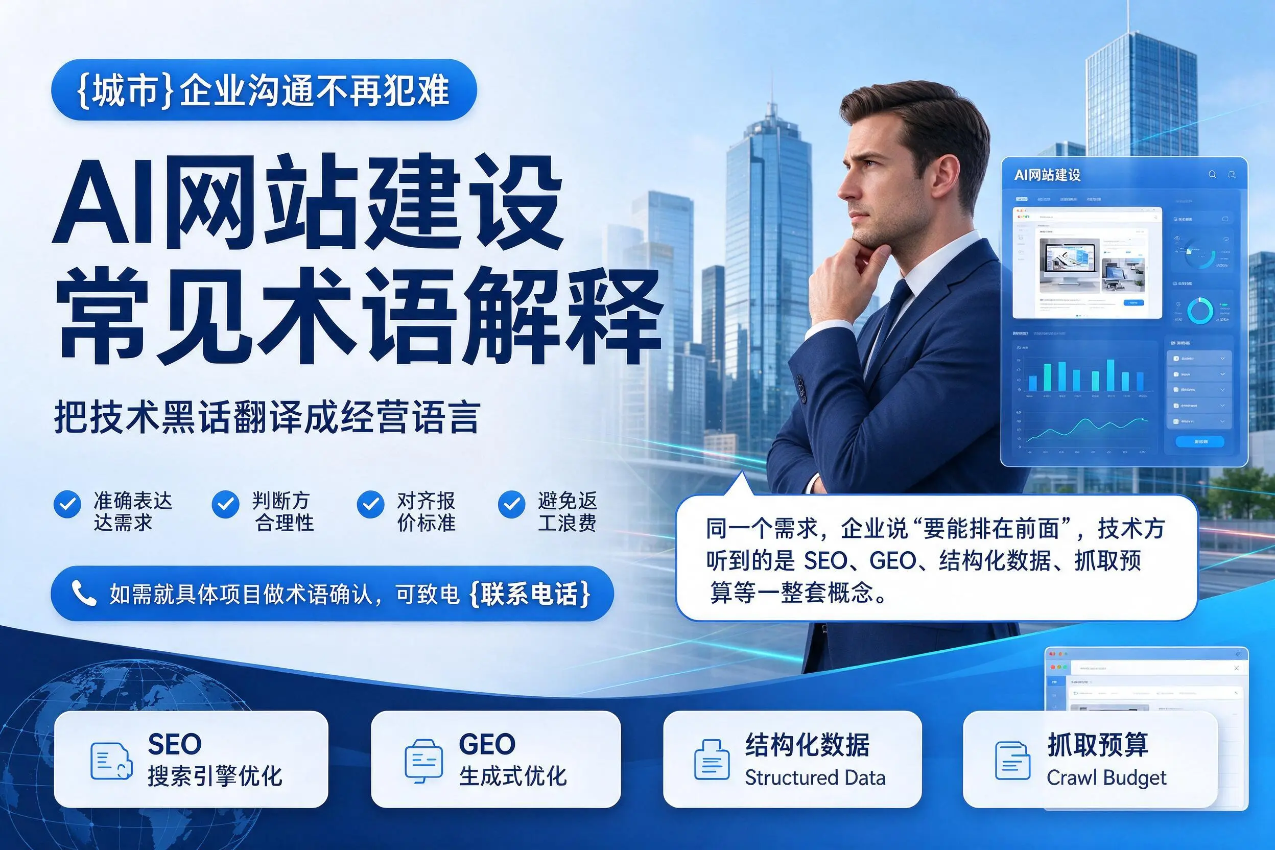 AI网站建设常见术语解释,揭阳企业沟通不再犯难
