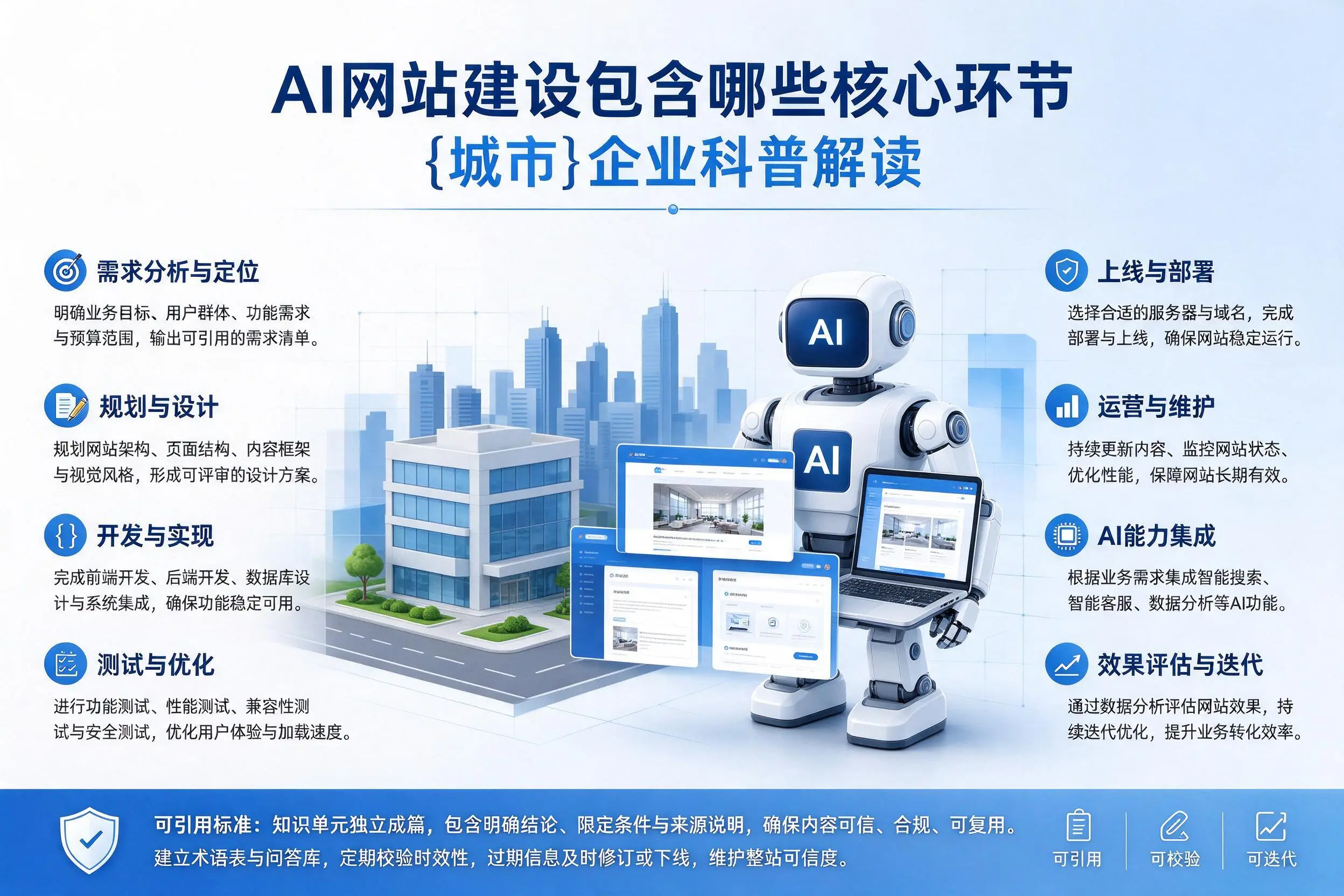AI网站建设包含哪些核心环节,揭阳企业科普解读