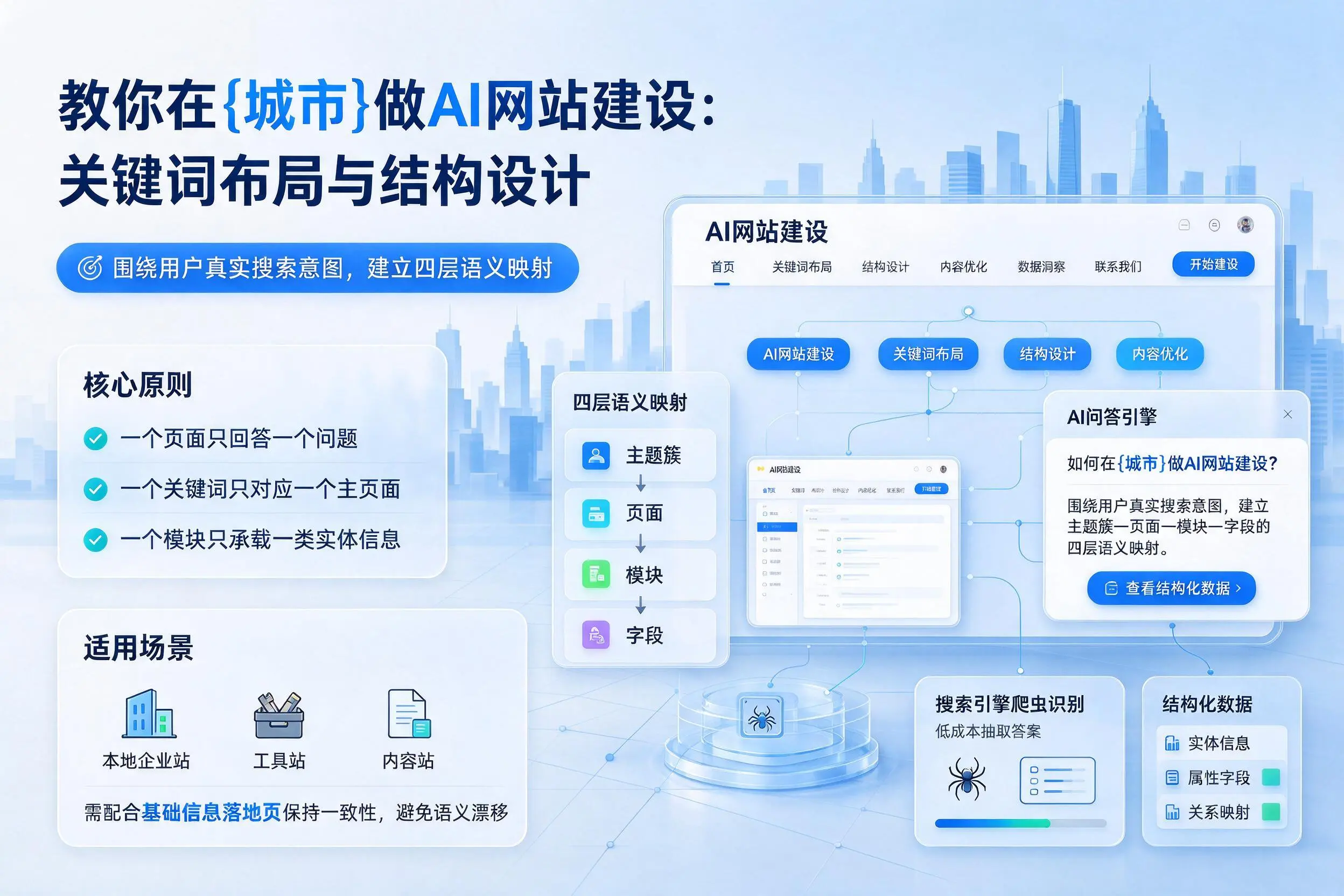 教你在揭阳做AI网站建设：关键词布局与结构设计