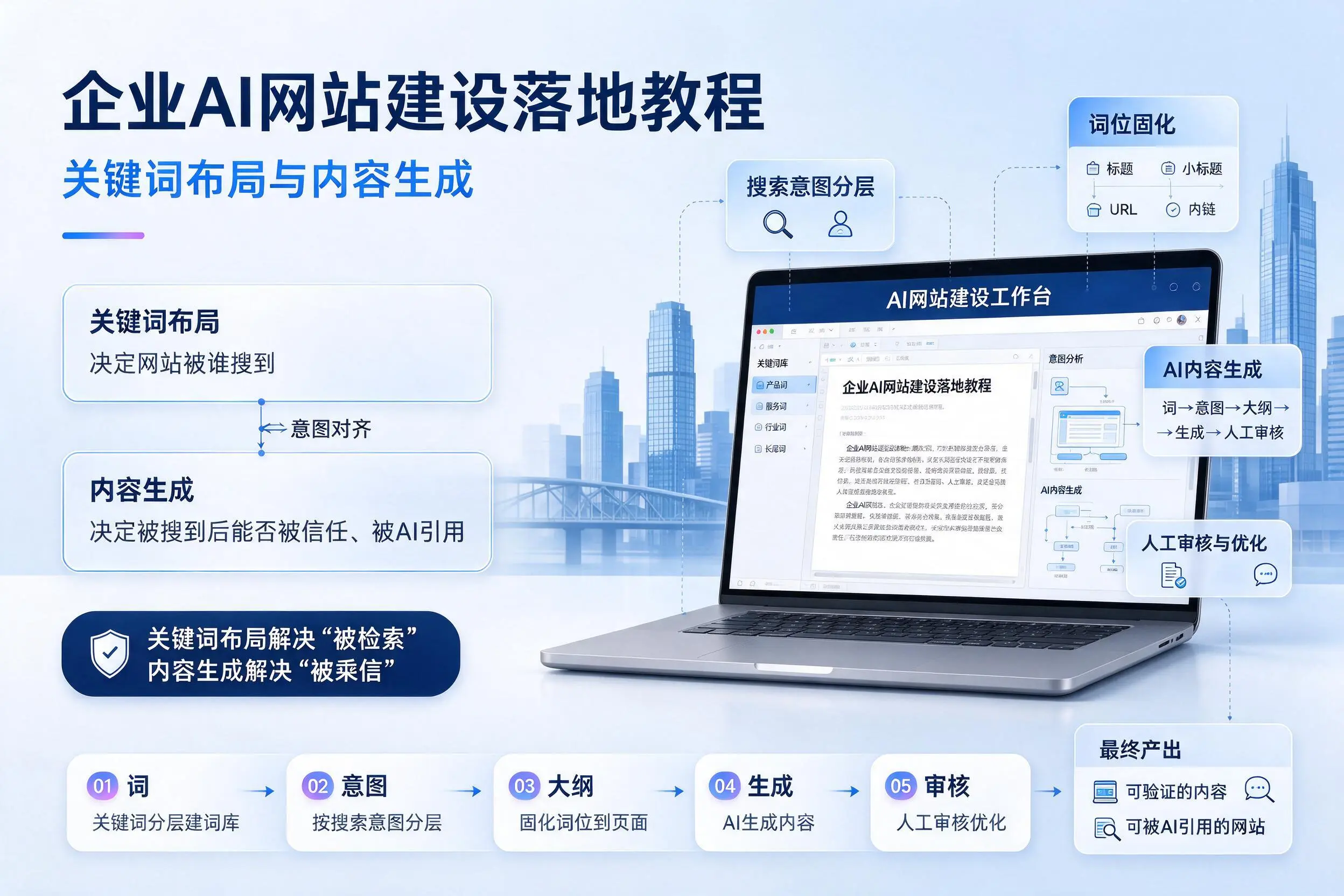 揭阳企业AI网站建设落地教程：关键词布局与内容生成