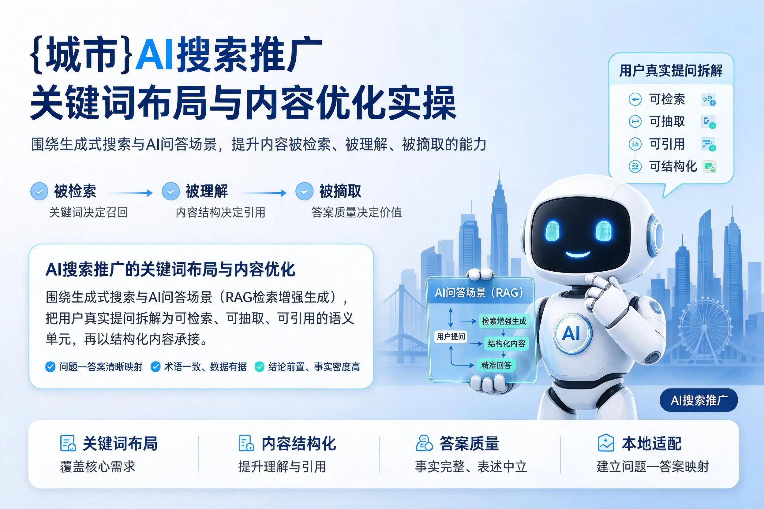 揭阳AI搜索推广关键词布局与内容优化实操