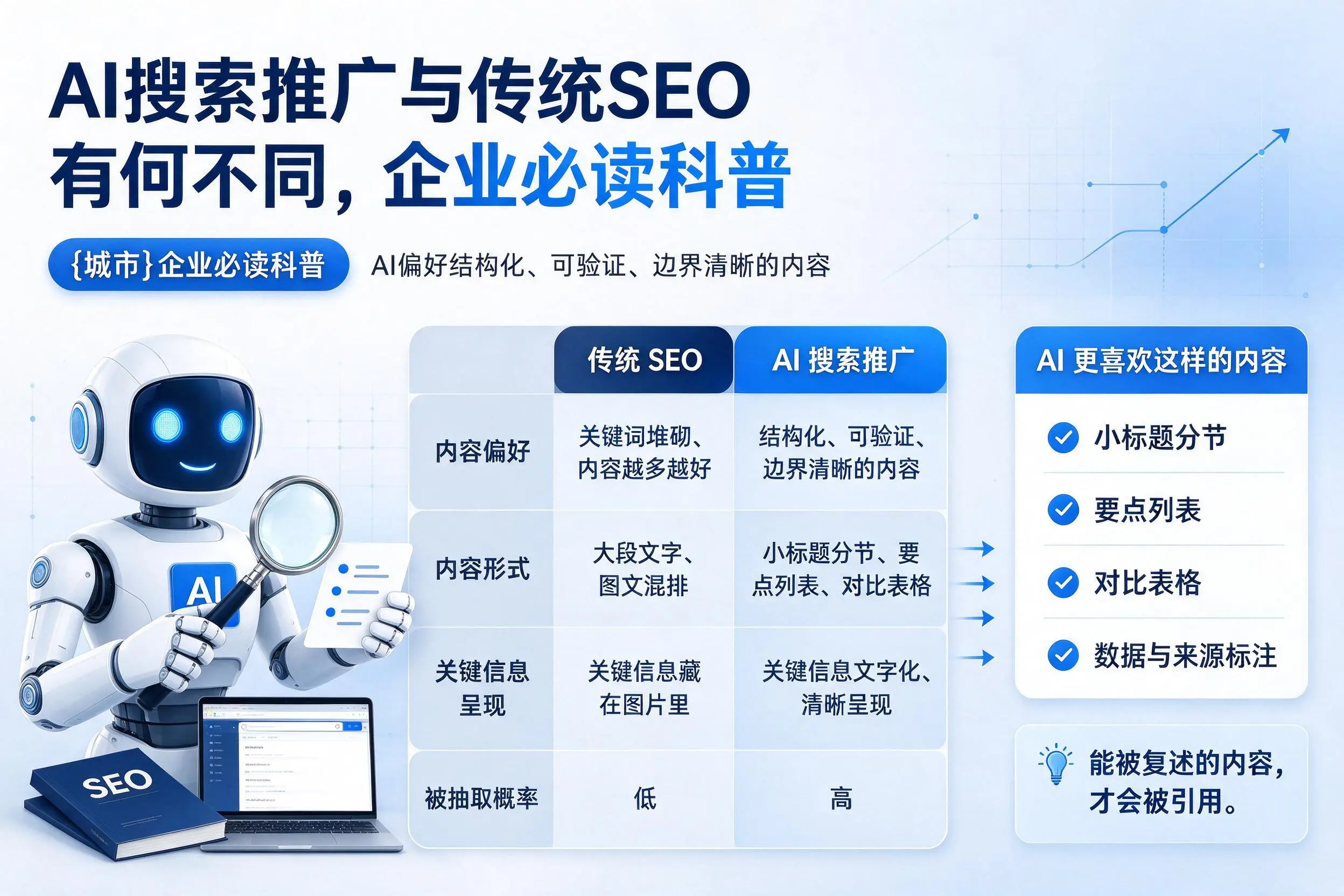 AI搜索推广与传统SEO有何不同，揭阳企业必读科普